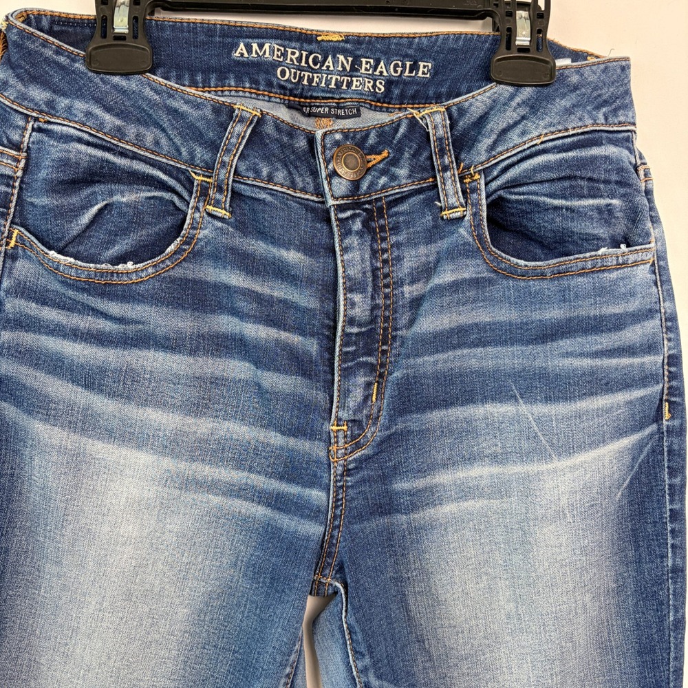 American Eagle Jeggings Size 6 Blue Excellent - Picture 2 of 9
